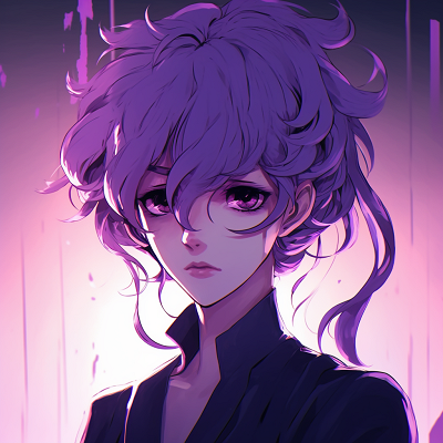 Image For Post | Anime character with glistening purple eyes and radiant colors. vibrant purple anime pfp pfp for discord. - [Purple Pfp Anime Collection](https://hero.page/pfp/purple-pfp-anime-collection)