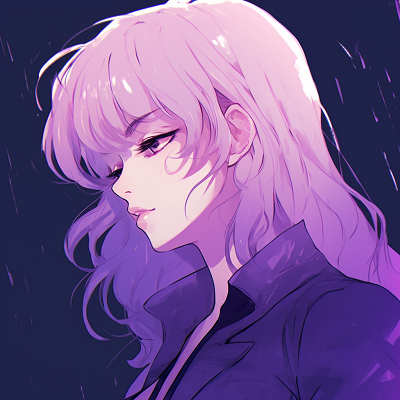 Image For Post | Close-up of an anime character with radiant purple eyes, high contrast and detailed linework. aesthetic purple anime pfp pfp for discord. - [Purple Pfp Anime Collection](https://hero.page/pfp/purple-pfp-anime-collection)