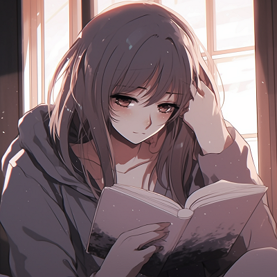 Image For Post | Anime girl engrossed in a book, muted pastel shades and fine linework depressed anime girl pfp aesthetic art pfp for discord. - [depressed anime girl pfp](https://hero.page/pfp/depressed-anime-girl-pfp)