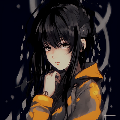 Image For Post | A profile view of Hinata Hyuga in a grunge art style, featuring heavy shadows and detailed lines. perfect anime grunge pfp for girls pfp for discord. - [Superior Anime Grunge Pfp](https://hero.page/pfp/superior-anime-grunge-pfp)