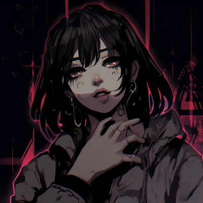 Image For Post | Profile of a grunge-style anime girl, features emphasized with roughly drawn lines and darkened shades. stunning grunge anime girl aesthetics - [Superior Anime Grunge Pfp](https://hero.page/pfp/superior-anime-grunge-pfp)