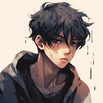 Image For Post | Anime boy showing an expression of intelligence, sharp lines and muted color palette. anime male pfp aesthetics pfp for discord. - [anime pfp male](https://hero.page/pfp/anime-pfp-male)