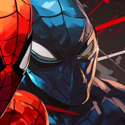 Image For Post | Two Spiderman characters resting on a web, characterized by defined outlines and high shadows. spiderman matching pfp videos pfp for discord. - [spiderman matching pfp, aesthetic matching pfp ideas](https://hero.page/pfp/spiderman-matching-pfp-aesthetic-matching-pfp-ideas)