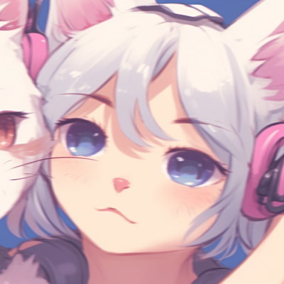 Image For Post | Two girl characters with cat ears, playful poses, and vibrant colors. girl-themed cat matching pfp pfp for discord. - [cat matching pfp, aesthetic matching pfp ideas](https://hero.page/pfp/cat-matching-pfp-aesthetic-matching-pfp-ideas)