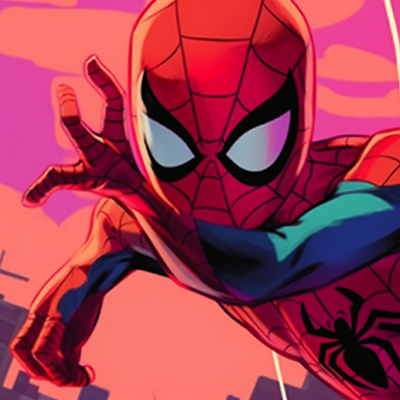 Image For Post | Two Spiderman characters perched on a building, high contrast and detailed cityscape. cartoon matching spiderman pfp pfp for discord. - [matching spiderman pfp, aesthetic matching pfp ideas](https://hero.page/pfp/matching-spiderman-pfp-aesthetic-matching-pfp-ideas)
