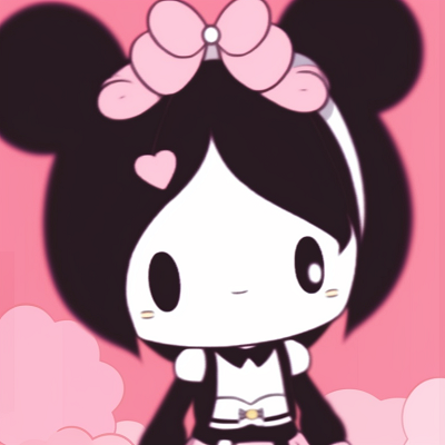 Image For Post Sunset Dreamers - my melody and kuromi matching aesthetic pfp left side
