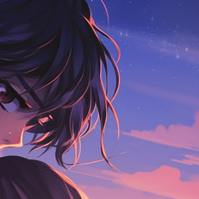 Image For Post | Two characters in a sunset backdrop, warm yellows and oranges, light glancing off side profiles. romantic anime couples matching pfp pfp for discord. - [anime couples matching pfp, aesthetic matching pfp ideas](https://hero.page/pfp/anime-couples-matching-pfp-aesthetic-matching-pfp-ideas)