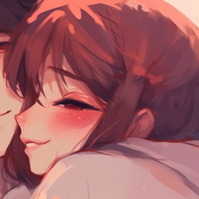Image For Post | Close-up of two characters blushing, focused eyes, highlighted with rosy hues. romantic cute couple matching pfp pfp for discord. - [cute couple matching pfp, aesthetic matching pfp ideas](https://hero.page/pfp/cute-couple-matching-pfp-aesthetic-matching-pfp-ideas)
