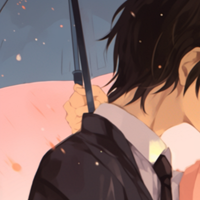 Image For Post | Two characters under a shared umbrella, soft pastel colors and a sense of intimacy. horimiya matching pfp for couples pfp for discord. - [horimiya matching pfp, aesthetic matching pfp ideas](https://hero.page/pfp/horimiya-matching-pfp-aesthetic-matching-pfp-ideas)