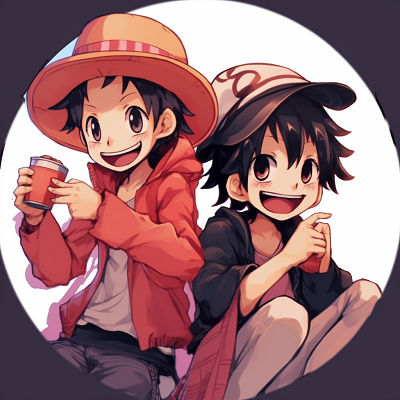 Image For Post Luffy and Law Standing Strong - anime inspired matching pfp for two friends