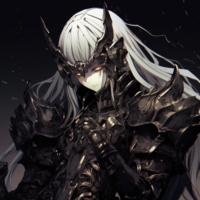 Image For Post | Anime knight in Gothic style armor, highly detailed with metallic colors and dark tones. enthralling gothic anime pfp - [Gothic Anime PFP Gallery](https://hero.page/pfp/gothic-anime-pfp-gallery)
