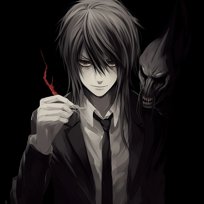 Image For Post | Light Yagami and Ryuk from Death Note, a blend of realistic and surreal art style. edgy anime pfp ideas - [Edgy Anime PFP Collection](https://hero.page/pfp/edgy-anime-pfp-collection)