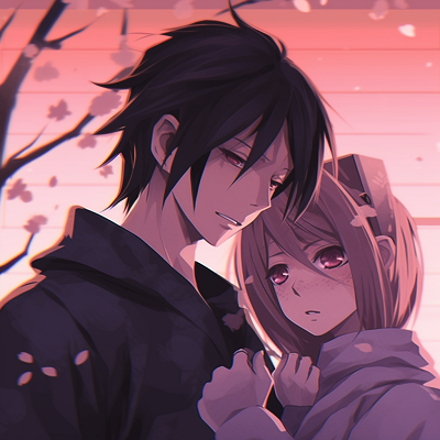 Image For Post | Sakura in Sasuke's arms, showcasing Sasuke's protective nature and Sakura's vulnerable side, detailed with soft shading and fine outlines. anime matching pfp for couplesHD, free download - [Best Anime Matching pfp](https://hero.page/pfp/best-anime-matching-pfp)