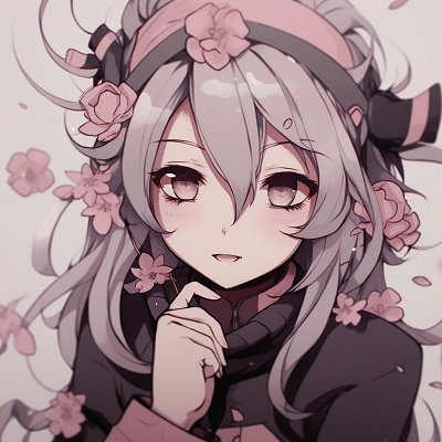 Image For Post | Close-up portrait of Sakura, emphasized with pastel hues and intricate facial details anime pfp aesthetically pleasing - [Aesthetic PFP Anime Collection](https://hero.page/pfp/aesthetic-pfp-anime-collection)