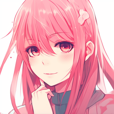 Image For Post | Close-up shot of Zero Two, capturing her radiant beauty. distinctive pink anime pfp concepts - [Pink Anime PFP](https://hero.page/pfp/pink-anime-pfp)