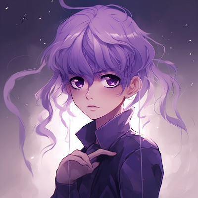 Image For Post | A solemn-looking anime character, adorned with purple hair, under-lit lighting and intense eyes. adorable purple anime pfps - [Expert Purple Anime PFP](https://hero.page/pfp/expert-purple-anime-pfp)