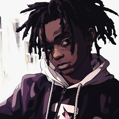 Image For Post | Playboi Carti depicted in black and white anime style, making heavy use of shaded tones and high contrast. playboi carti aesthetic anime pfp - [Playboi Carti PFP Anime Art Collection](https://hero.page/pfp/playboi-carti-pfp-anime-art-collection)
