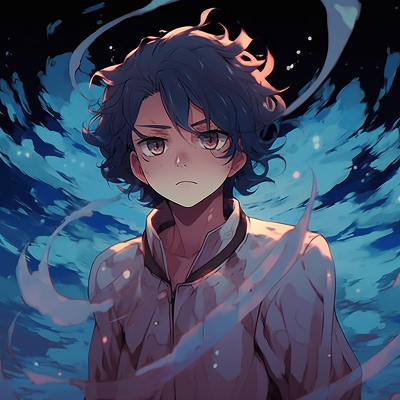 Image For Post | Tanjiro Kamado of Demon Slayer in Water Breathing Form, depicting fluid movement and vibrant blue colors. prominent good anime pfp - [Good Anime PFP Selection](https://hero.page/pfp/good-anime-pfp-selection)