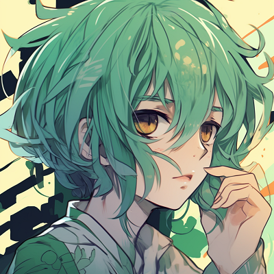 Image For Post | Close-up of a radiant anime character featuring vivid green hues, depth elaborated through detailed shading and highlights green anime pfp vibrant designs - [Green Anime PFP Universe](https://hero.page/pfp/green-anime-pfp-universe)