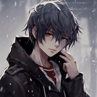Image For Post | A male anime character embodying emo aesthetics, with heavy emphasis on darker shades and flat coloring. emo male anime pfp - [Male Anime PFP Hub](https://hero.page/pfp/male-anime-pfp-hub)