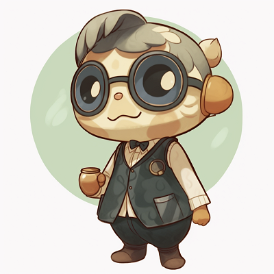 Image For Post | Tom Nook in formal suit, and tie, with pastel color palette and fine lines. tom nook animal crossing pfp - [animal crossing pfp art](https://hero.page/pfp/animal-crossing-pfp-art)
