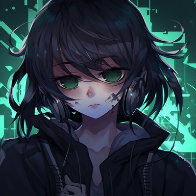 Image For Post | An emo anime character standing alone in a dark, foreboding forest, with visible melancholy. dark themed emo anime pfp - [emo anime pfp Collection](https://hero.page/pfp/emo-anime-pfp-collection)