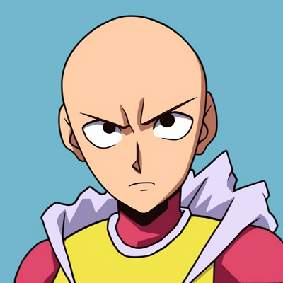 Image For Post | Saitama showing a confused look, muted tones and focused detail on the face. matched sets of funny anime pfps - [Funny Anime PFP Gallery](https://hero.page/pfp/funny-anime-pfp-gallery)