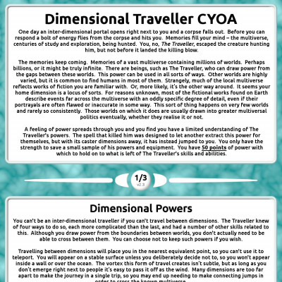 Image For Post Dimensional Traveller CYOA v2.3