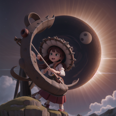 Image For Post Anime, solar eclipse, violin, drum, avalanche, kraken, HD, 4K, AI Generated Art