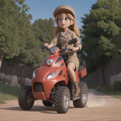 Image For Post Anime, motorcycle, drought, sled, zookeeper, tractor, HD, 4K, AI Generated Art