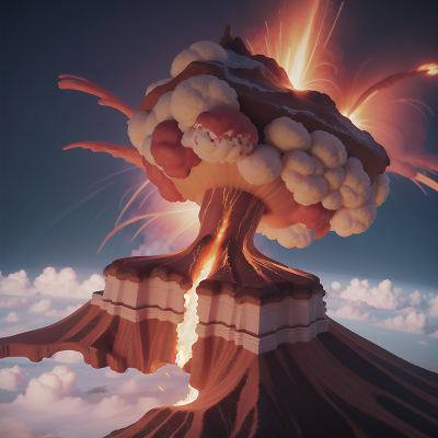 Image For Post Anime, volcanic eruption, virtual reality, ice cream parlor, flying, fighting, HD, 4K, AI Generated Art