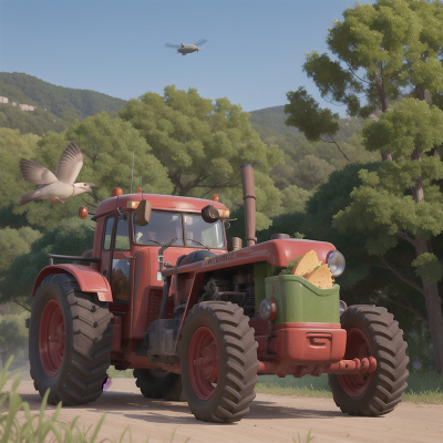 Image For Post Anime, tractor, flute, helicopter, bird, taco truck, HD, 4K, AI Generated Art
