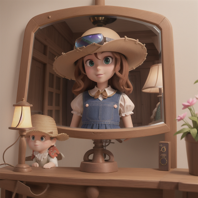 Image For Post Anime, lamp, cowboys, virtual reality, farmer, enchanted mirror, HD, 4K, AI Generated Art
