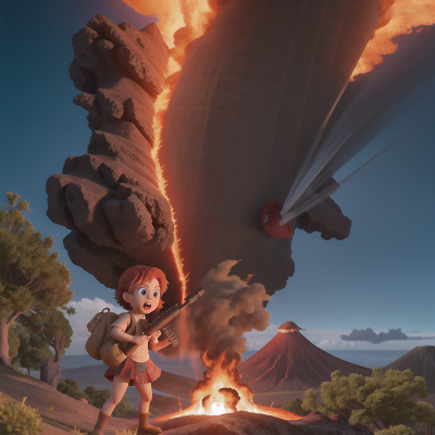 Image For Post Anime, griffin, volcanic eruption, confusion, bagpipes, drought, HD, 4K, AI Generated Art