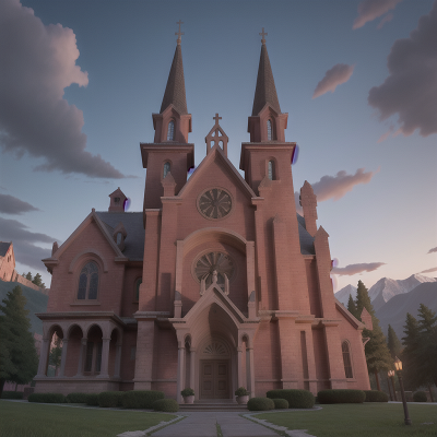 Image For Post Anime, haunted mansion, rabbit, mountains, cathedral, anger, HD, 4K, AI Generated Art