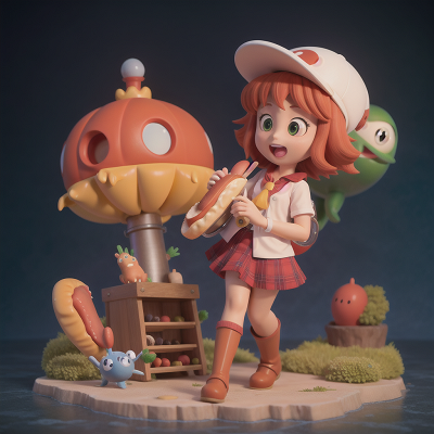 Image For Post Anime, singing, hot dog stand, bagpipes, alien planet, submarine, HD, 4K, AI Generated Art