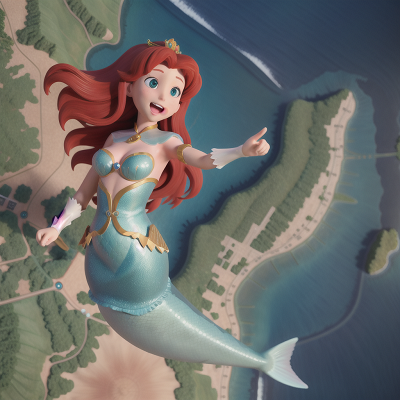 Image For Post Anime, map, mermaid, celebrating, holodeck, king, HD, 4K, AI Generated Art