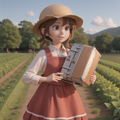 Image For Post Anime, farm, hat, chef, carnival, accordion, HD, 4K, AI Generated Art