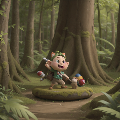 Image For Post Anime, forest, jungle, teacher, troll, rocket, HD, 4K, AI Generated Art