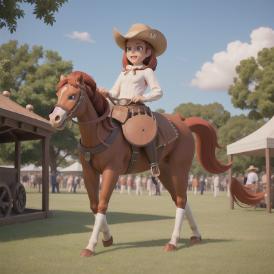 Image For Post Anime, park, cowboys, museum, carnival, centaur, HD, 4K, AI Generated Art