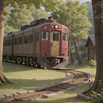 Image For Post Anime, stars, train, forest, tower, ogre, HD, 4K, AI Generated Art