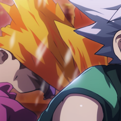 Image For Post | Gon and Killua in adventure gear, detailed backgrounds and cool colors. manga gon and killua matching pfp pfp for discord. - [gon and killua matching pfp, aesthetic matching pfp ideas](https://hero.page/pfp/gon-and-killua-matching-pfp-aesthetic-matching-pfp-ideas)