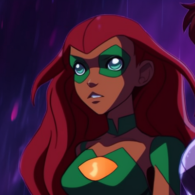 Image For Post Galactic Battle Stance - teen titans robin and starfire matching pfp left side