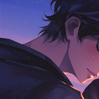 Image For Post | Two characters in a sunset backdrop, warm yellows and oranges, light glancing off side profiles. romantic anime couples matching pfp pfp for discord. - [anime couples matching pfp, aesthetic matching pfp ideas](https://hero.page/pfp/anime-couples-matching-pfp-aesthetic-matching-pfp-ideas)