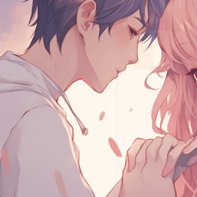 Image For Post | Two characters under a starry sky, cool tones and glistening details. anime pfp matching of lovebirds pfp for discord. - [anime pfp matching, aesthetic matching pfp ideas](https://hero.page/pfp/anime-pfp-matching-aesthetic-matching-pfp-ideas)