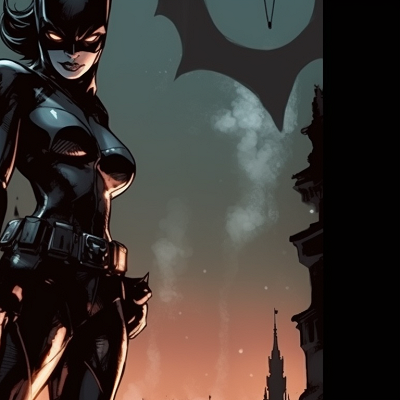Image For Post | Batman and Catwoman perched on Gothic architecture, dark hues with moonlight accents. batman and catwoman iconography pfp for discord. - [batman and catwoman matching pfp, aesthetic matching pfp ideas](https://hero.page/pfp/batman-and-catwoman-matching-pfp-aesthetic-matching-pfp-ideas)