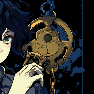 Image For Post | A solitary character, deep blue palette, an intricate lock-shaped pendant. blue lock matching pfp - female characters pfp for discord. - [blue lock matching pfp, aesthetic matching pfp ideas](https://hero.page/pfp/blue-lock-matching-pfp-aesthetic-matching-pfp-ideas)