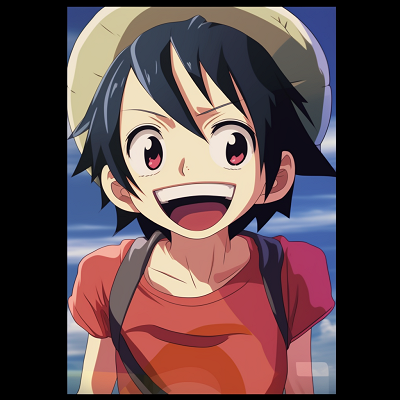 Image For Post | Luffy from One Piece, playful expression with outlines in bold colors as the character is seen laughing. anime pfp funny characters pfp for discord. - [anime pfp funny](https://hero.page/pfp/anime-pfp-funny)