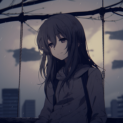 Image For Post | Depressed anime girl on a swing, using muted tones and desolate background. hd depressed anime girl pfp pfp for discord. - [depressed anime girl pfp](https://hero.page/pfp/depressed-anime-girl-pfp)