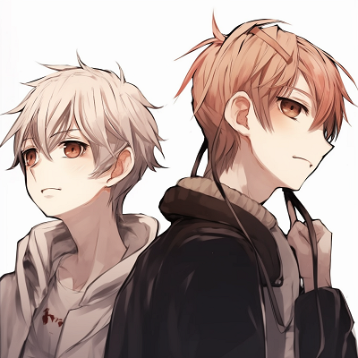 Image For Post | A side view of an anime boy trio, with detailed facial expressions and realistic shading. anime pfp boy trio pfp for discord. - [Anime Trio PFP](https://hero.page/pfp/anime-trio-pfp)